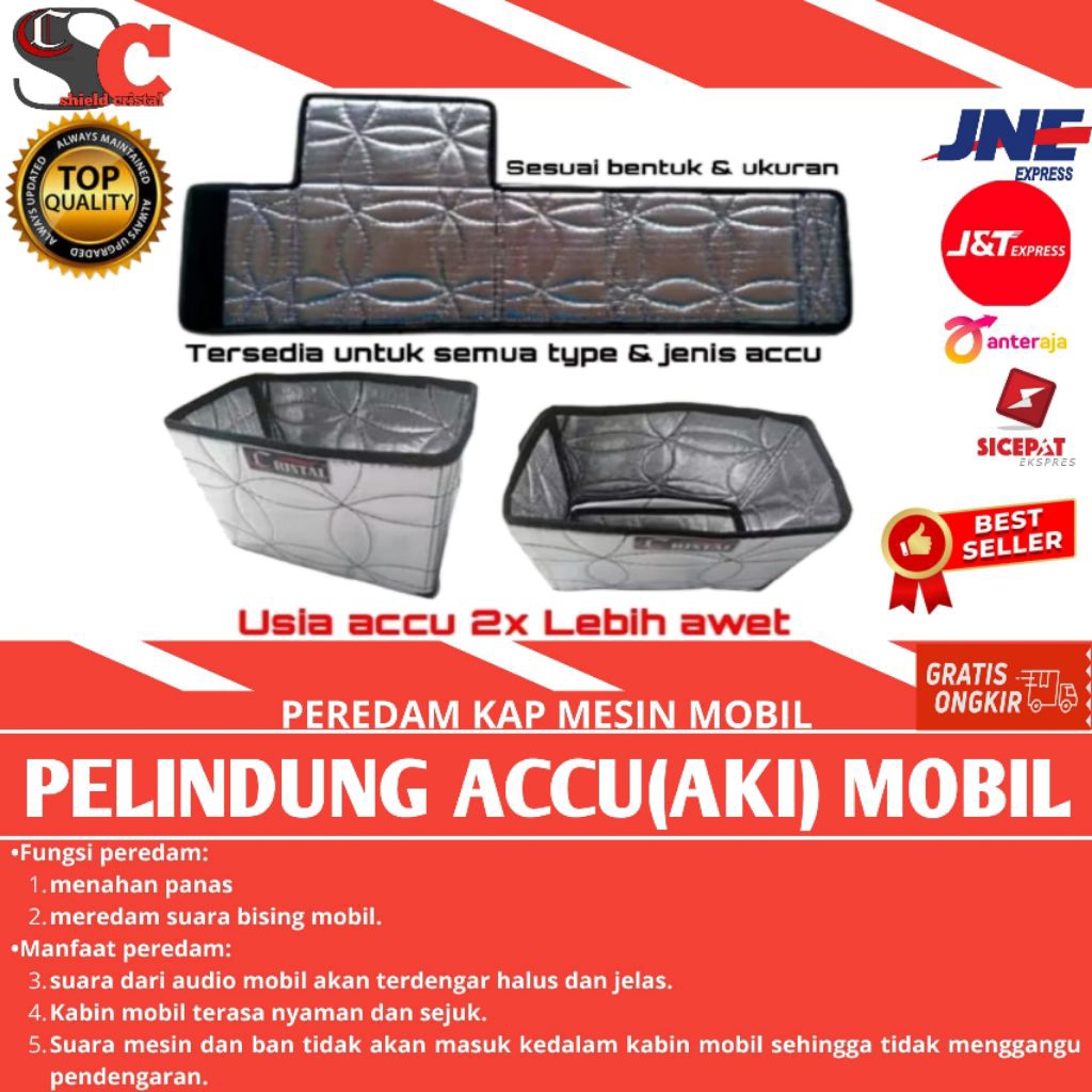 pelindung selimut accu mobil untuk semua tipe accu mobil