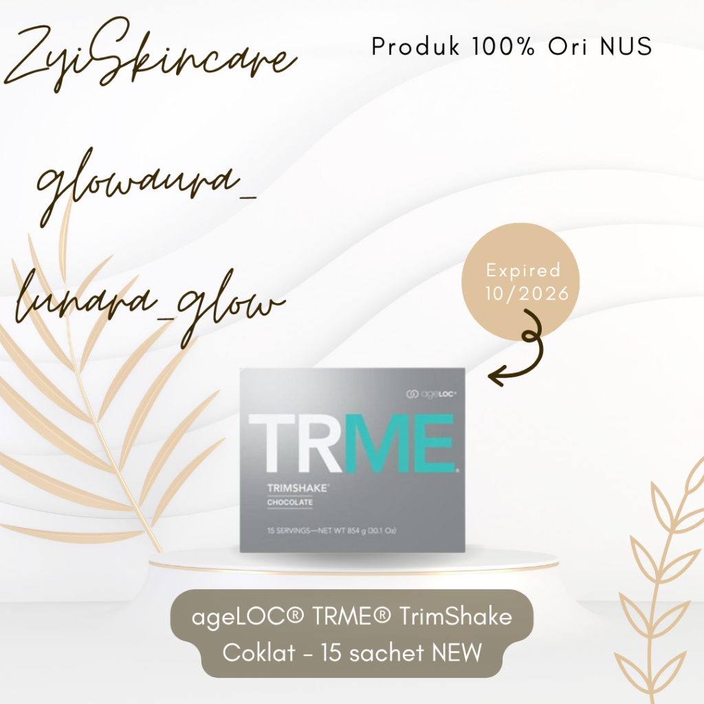 

Lunara Glow ageL0C Trima Shake Coklat - 15 sachet Promo
