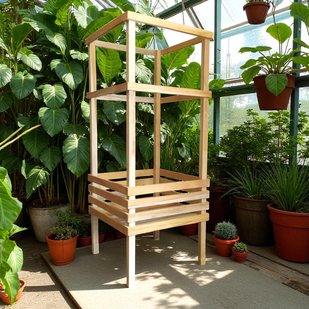 Pot Kayu Jati Oven Tinggi Jumbo Uk M