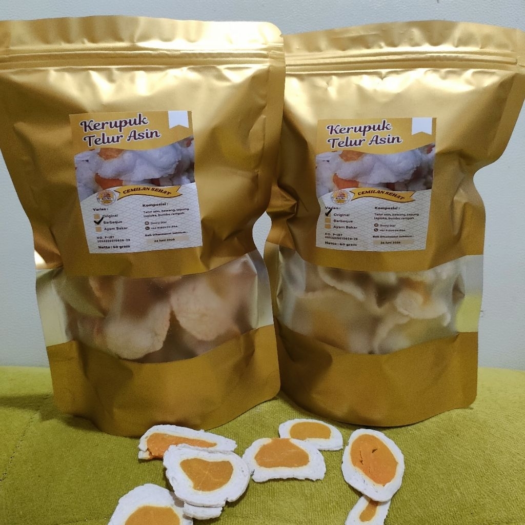 

Kerupuk Telur Asin Matang | Kerupuk Renyah | Kerupuk Telur Asin | Cemilan Sehat | Snack Omega 3