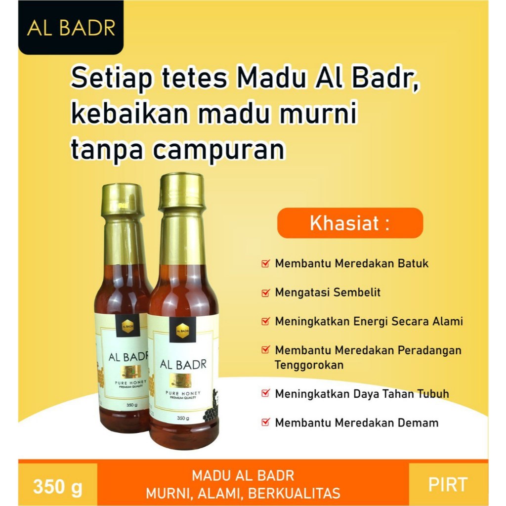 

Madu murni Pure Honey 350 g al badr