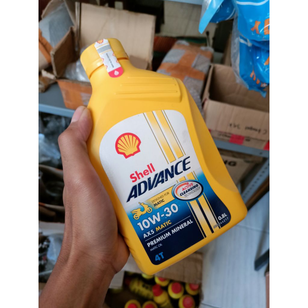 Oli mesin shell helix 800ml AX5 matic ORI