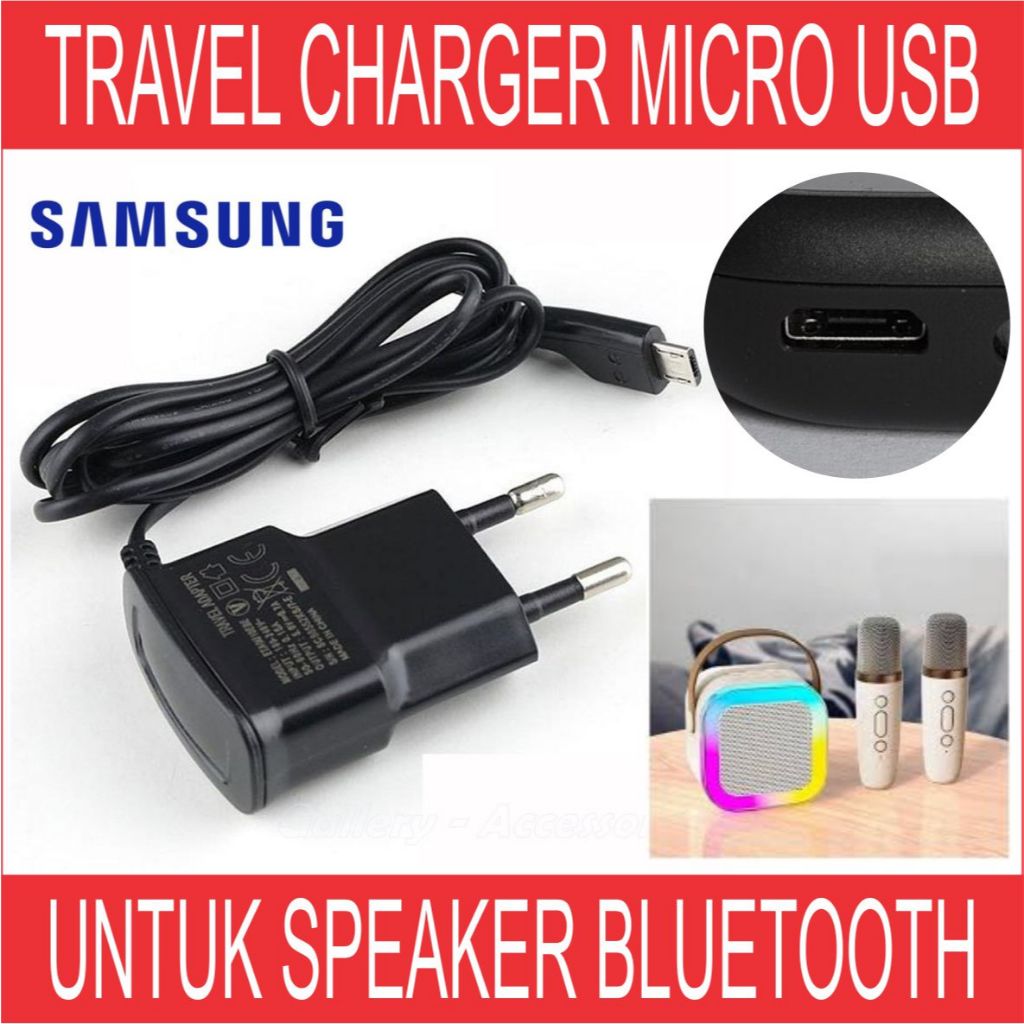 Travel Charger Kabel Micro USB Untuk Ngecas Speaker Bluetooth Portable Mini Terbaik Bass Speker Kota