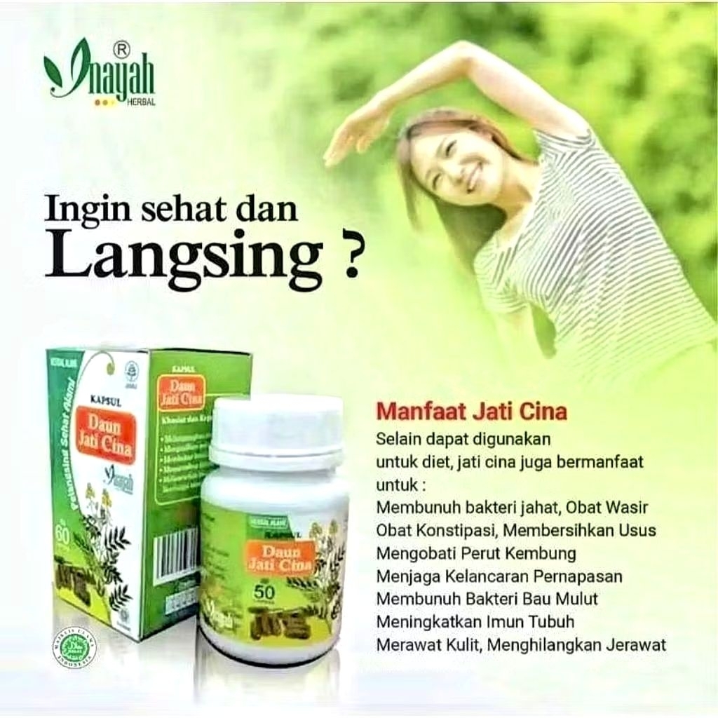 KAPSUL PELANGSING / KAPSUL DIET JATI CINA HERBAL ORIGINAL
