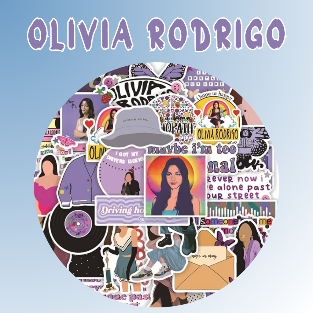 

Olivia Rodrigo Sticker Pack Satuan | Stiker Tumblr Aesthetic HSMTMTS High School Musical The Series Guts Sour Tempelan Laptop Waterproof