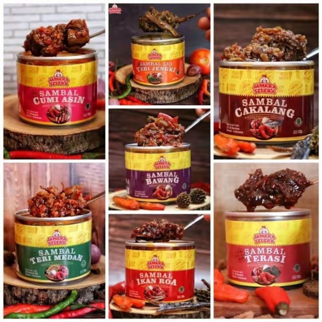 

TERMURAH! SAMBAL JAWARA SELERA ikan roa / sambal terasi/ sambal bawang/ sambal teri Medan /sambal cumi asin / sambal cakalang Bawang Food Udang
