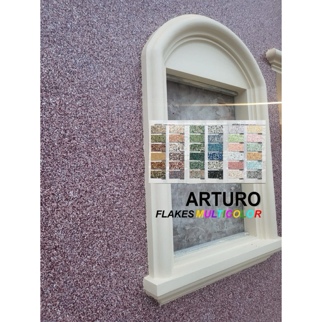 Cat Tembok Tekstur Arturo type Flakes (FLK) ukuran galon 4 Kg