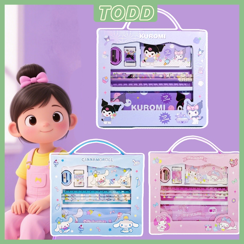 

TODD Kotak Pensil Anak Set Stationery/Alat Tulis Kotak Pensil Karakter/Alat Tulis set Lengkap