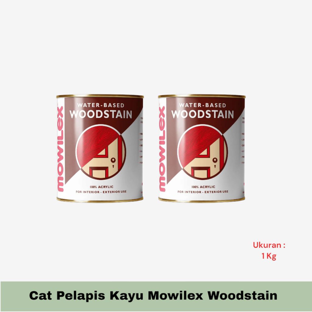 Mowilex Woodstain Politur Cat Pelapis Kayu