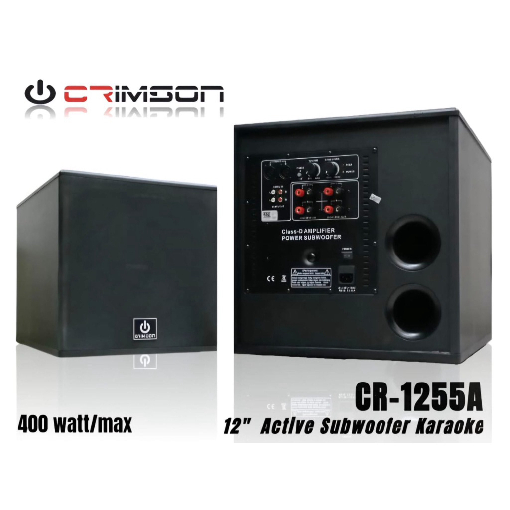 SUBWOOFER AKTIF CRIMSON CR 1255A / CR1255A/ CR-1255A ORIGINAL 12INCH