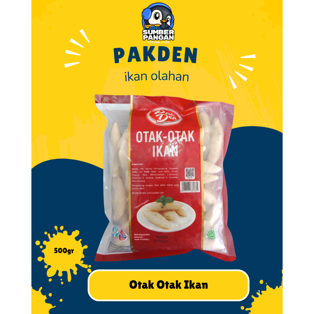 

Pakden Otak Otak Ikan 500gr (ikan olahan)