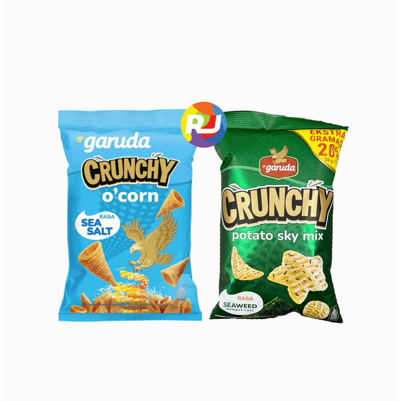 

Cemilan Snack GARUDA - Corn Tornado 70gr + 14gr / Potato Sky Mix 50 + 10gr