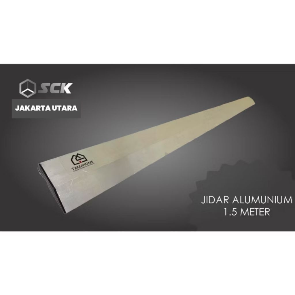 Jidar Alumunium (1,5 meter) - Alat Plesteran Adukan Semen - Alat Tukang Bangunan - Jidar 1,5 Meter