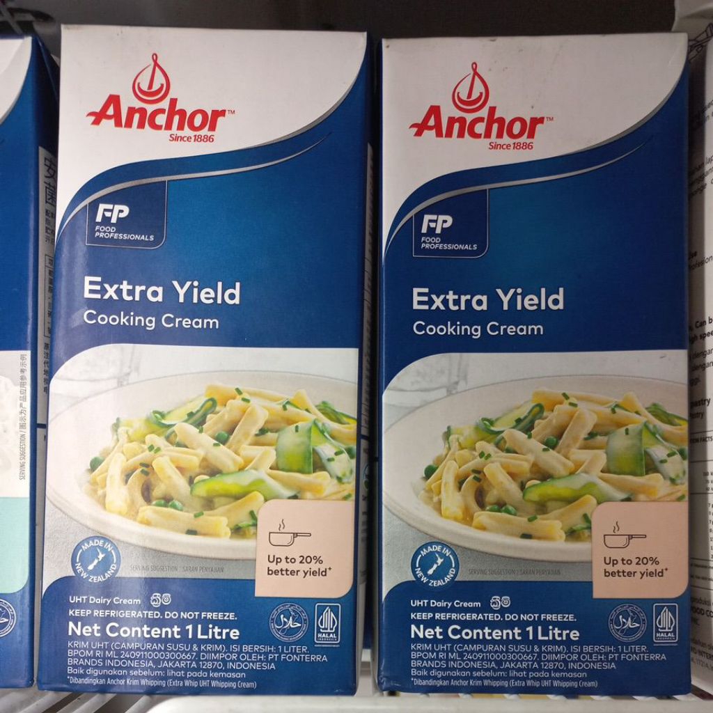 

ANCHOR EXTRA YIELD COOKING CREAM 1L / ANCHOR COOKING CREAM 1L INSTANT ONLY