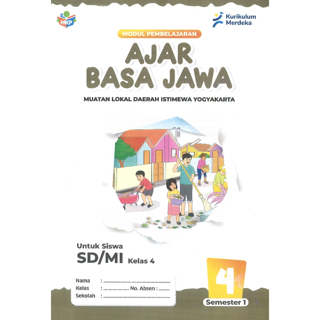 LKS Ajar Basa Jawa Kelas 4 SD Semester 1 Kurikulum Merdeka Tahun Ajaran 2025/2026