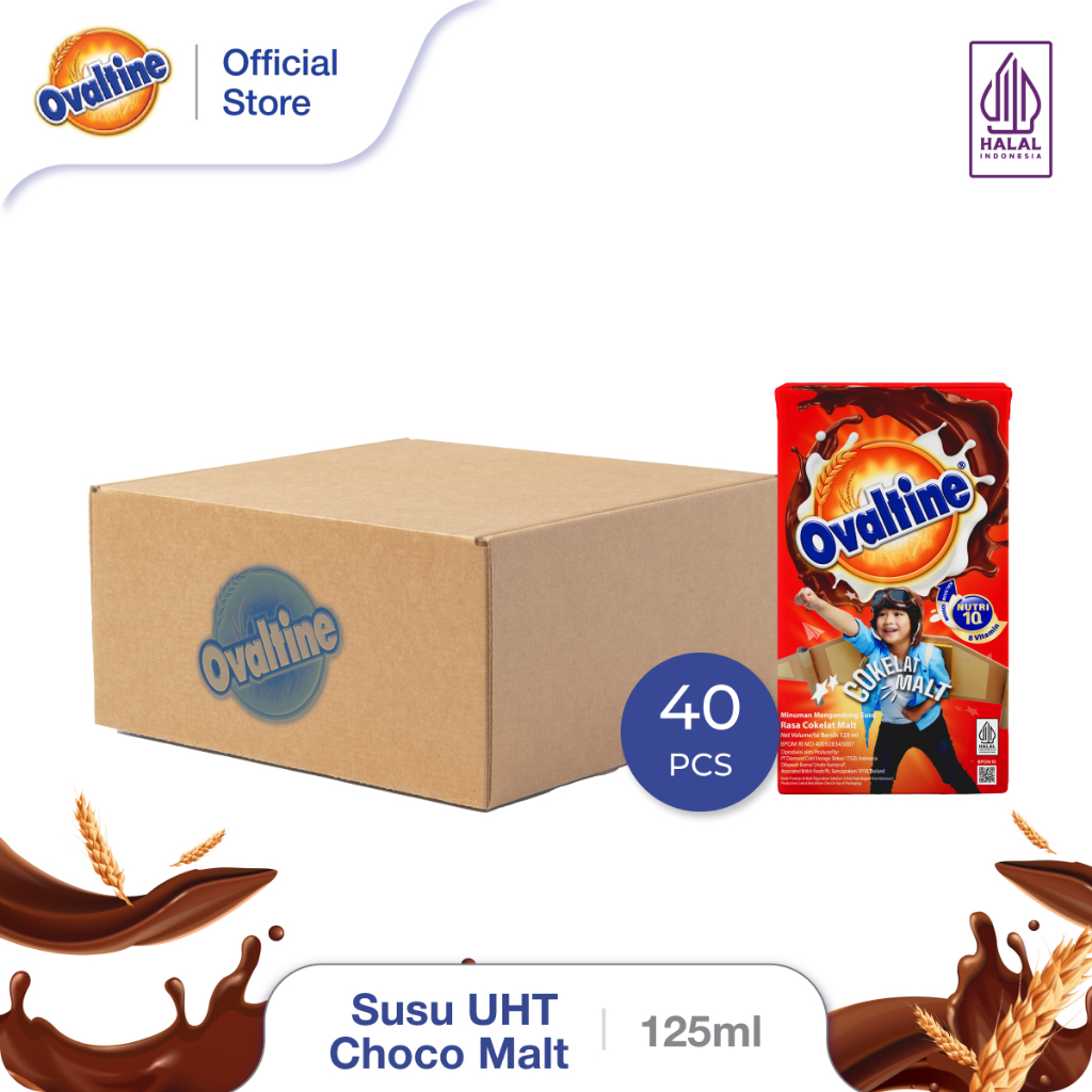 

[Karton] Ovaltine Susu UHT Choco Malt 125ml x 40pcs