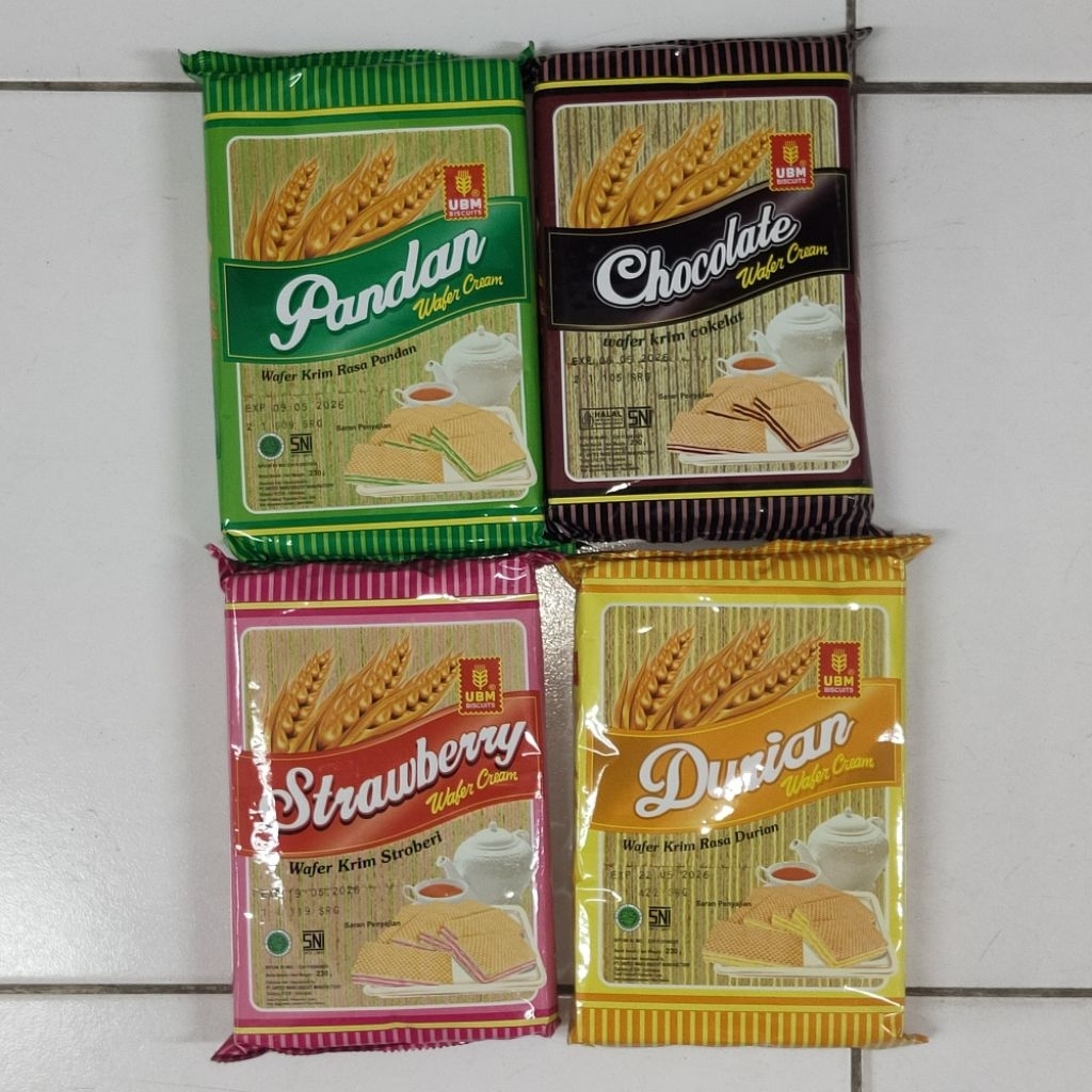 

UBM Wafer Krim Aneka Rasa 230gram