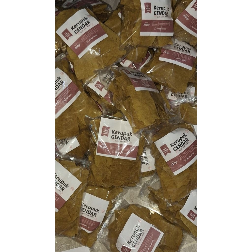 

Kerupuk gendar/Karak/Puli mentah gurih 250 gr