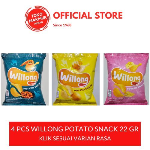 

4 PCS WILLONG POTATO SNACK 22 GR
