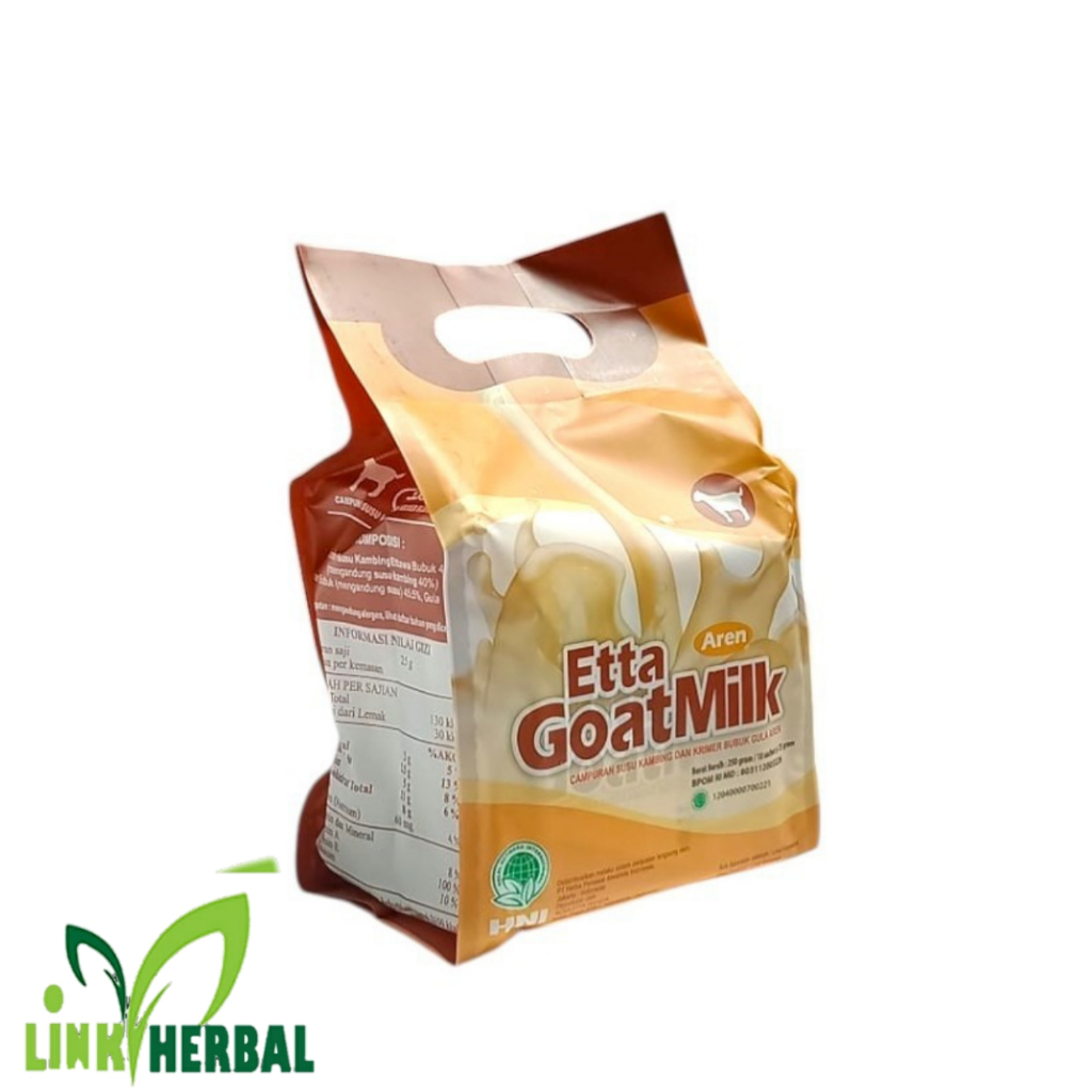 

Etta Goat Milk Gula Aren Per Pouch | EGM Susu kambing Etawa HNI Rasa Gula Aren