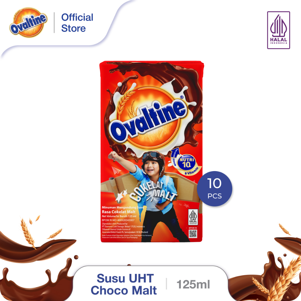 

Ovaltine Susu UHT Choco Malt 125ml x 10pcs