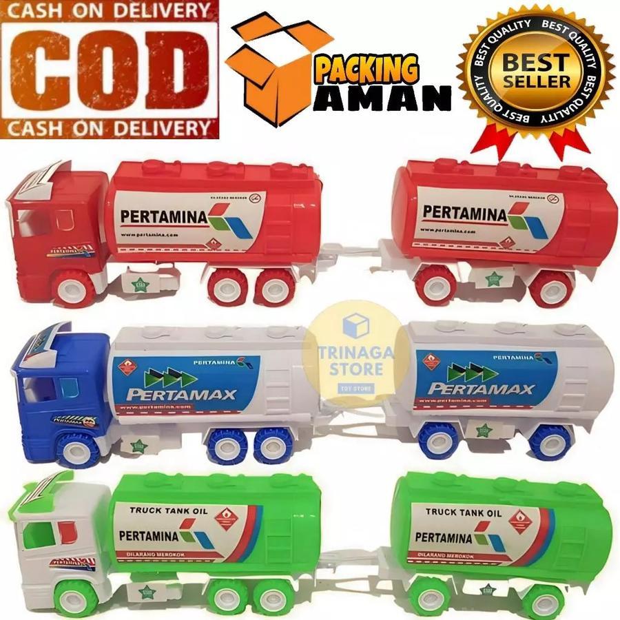 Termurah Mainan Anak Laki Laki Truk Truck Mobil Tangki Gandeng / Truck Bensin Pertamina ST2020 / Mai