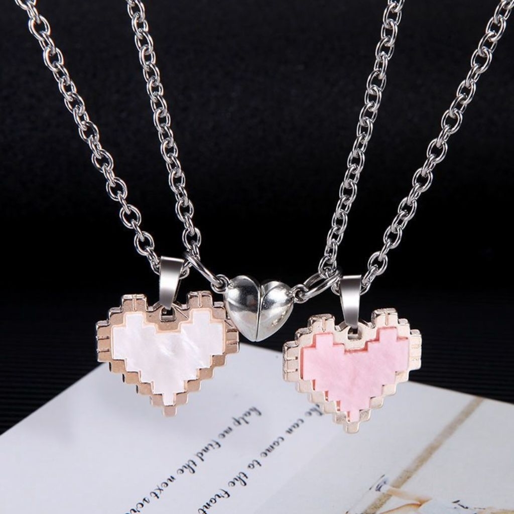 Kalung Couple Hati Lego