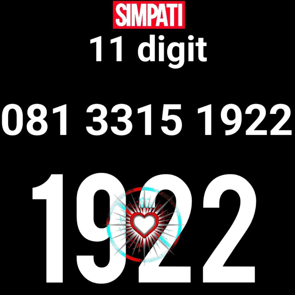 SIMPATI 11DIGIT 1922 TELKOMSEL 11 DIGIT 1922