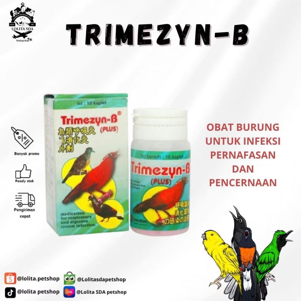 trimezyn-b plus trimezyn b plus obat infeksi pernpasan dan pencernaan