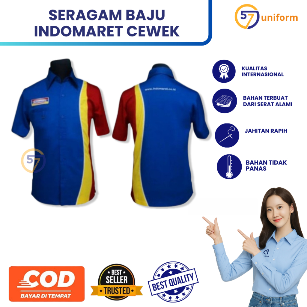 BAJU INDOMARET CEWEK || BAJU SERAGAM INDOMARET CEWEK