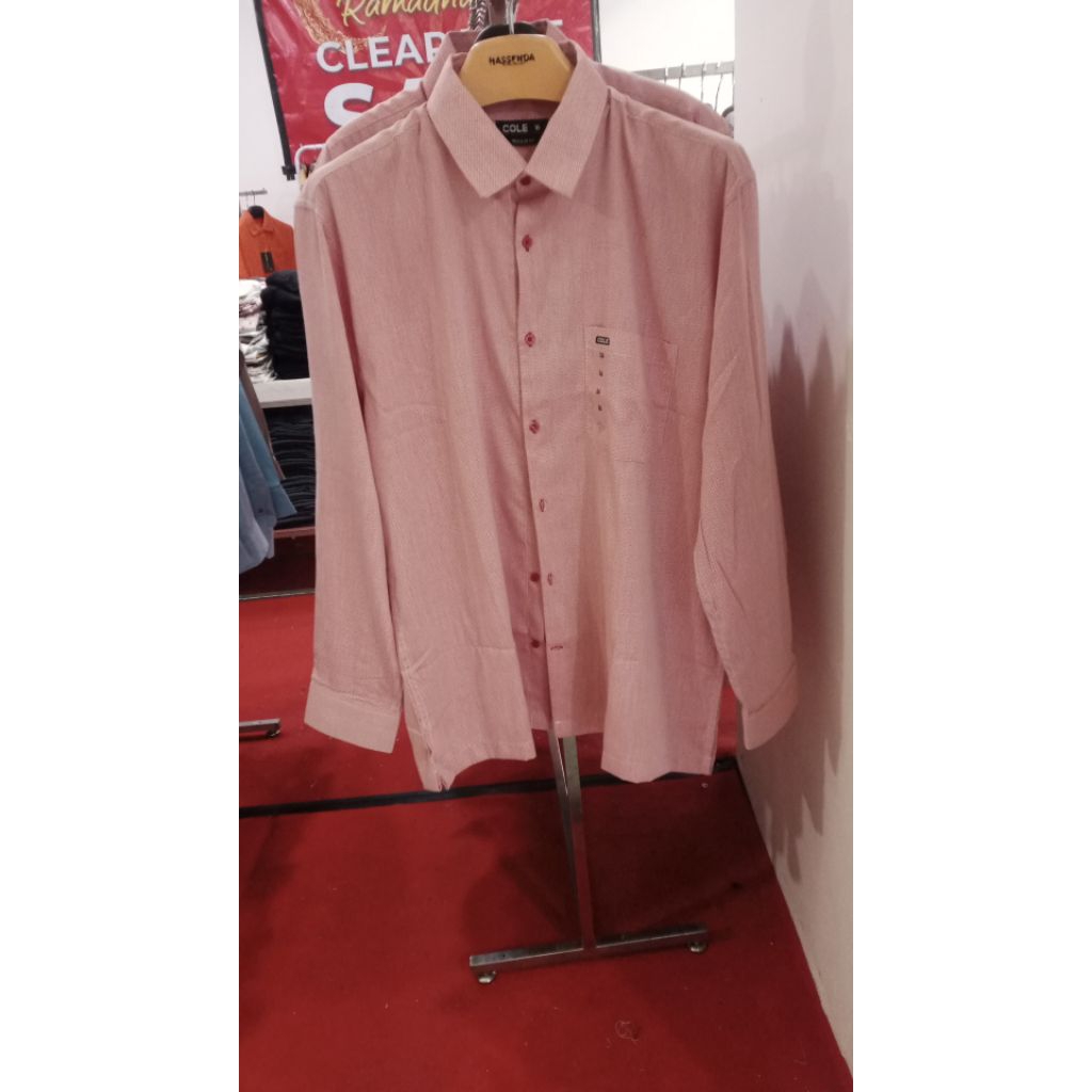 kemeja cole lengan panjang