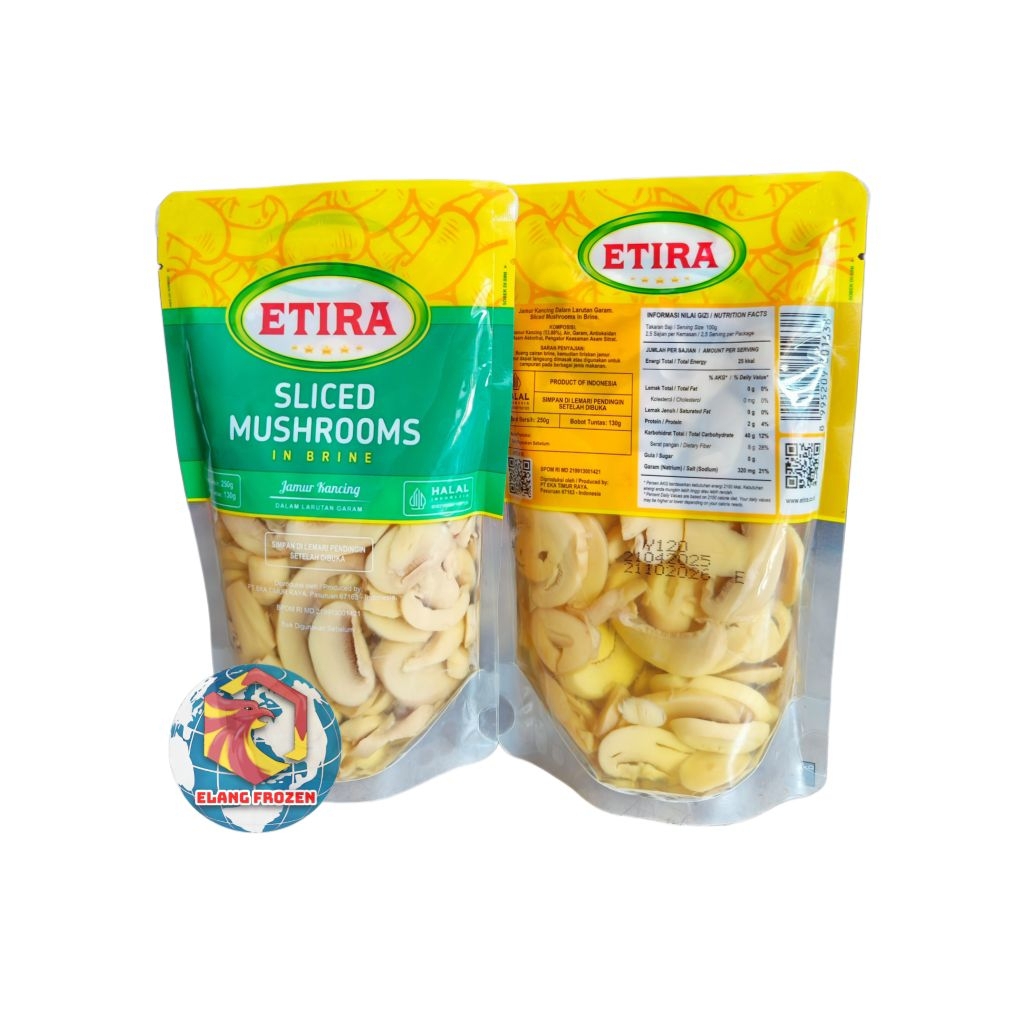 

Jamur Kancing Slice Etira | Etira Slice Mushroom In Brine