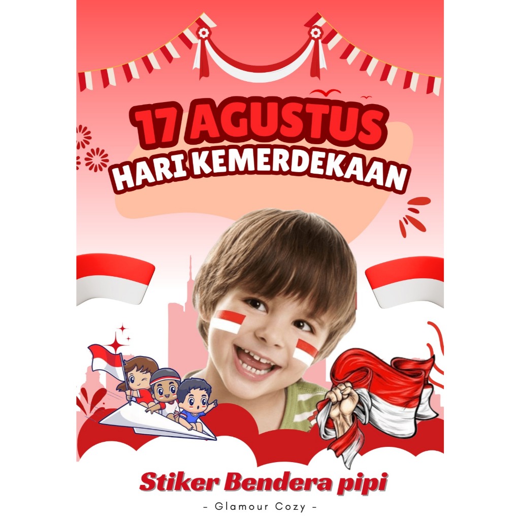 

Sticker Pipi Bendera Merah Putih | Stiker Kemerdekaan 17 Agustus
