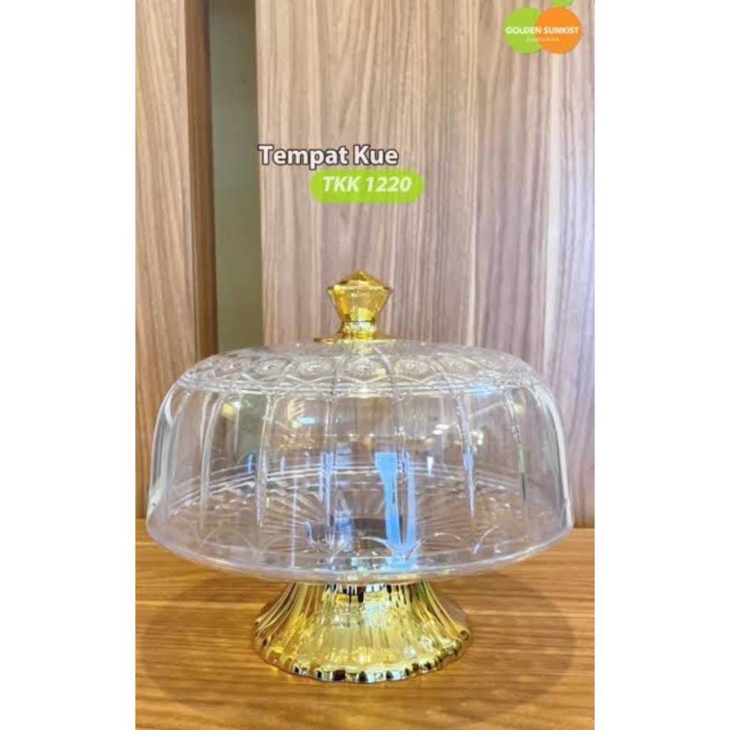 Golden Sunkist Tempat Kue Bolu Estetik TKK 1220 dan TK 146 untuk Roti, Pudding, Hantaran Mika Akrili