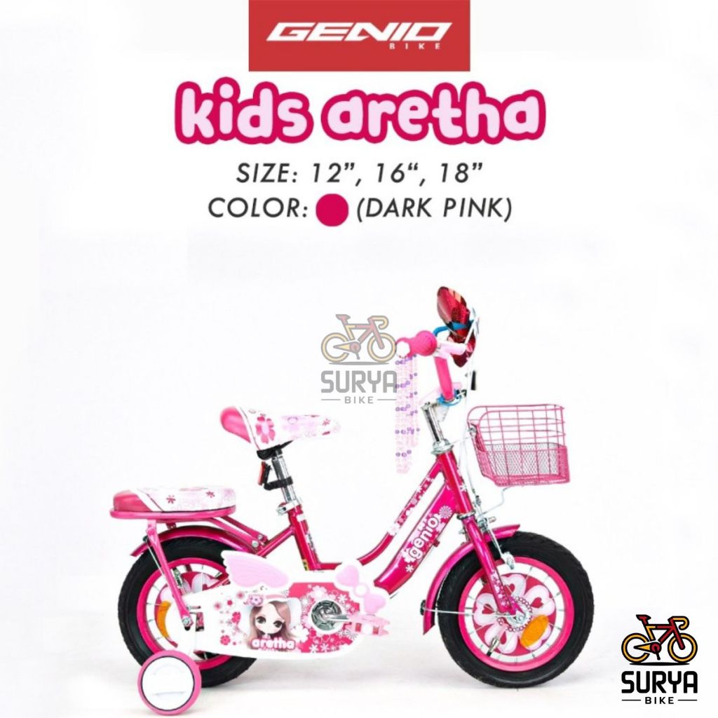 Sepeda Mini Anak Perempuan Genio Aretha 12' 16" 18"