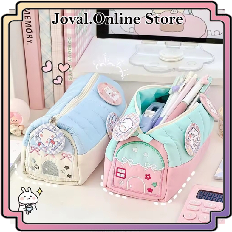 

TEMPAT PENSIL LUCU MODEL LUMBUNG / PENCIL CASE CUTE BARN DESIGN