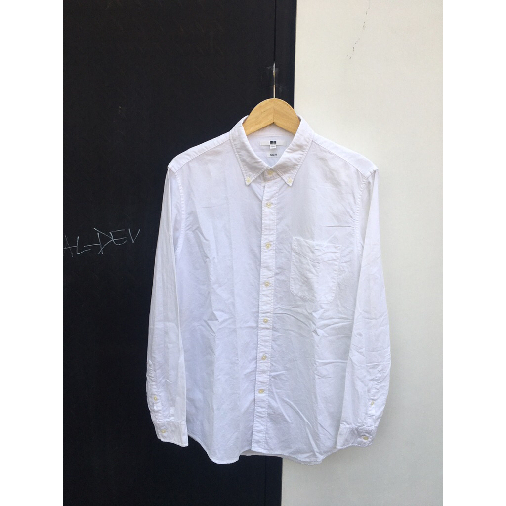 KEMEJA UNIQLO OXFORD / KEMEJA UNIQLO PUTIH / KEMEJA FORMAL