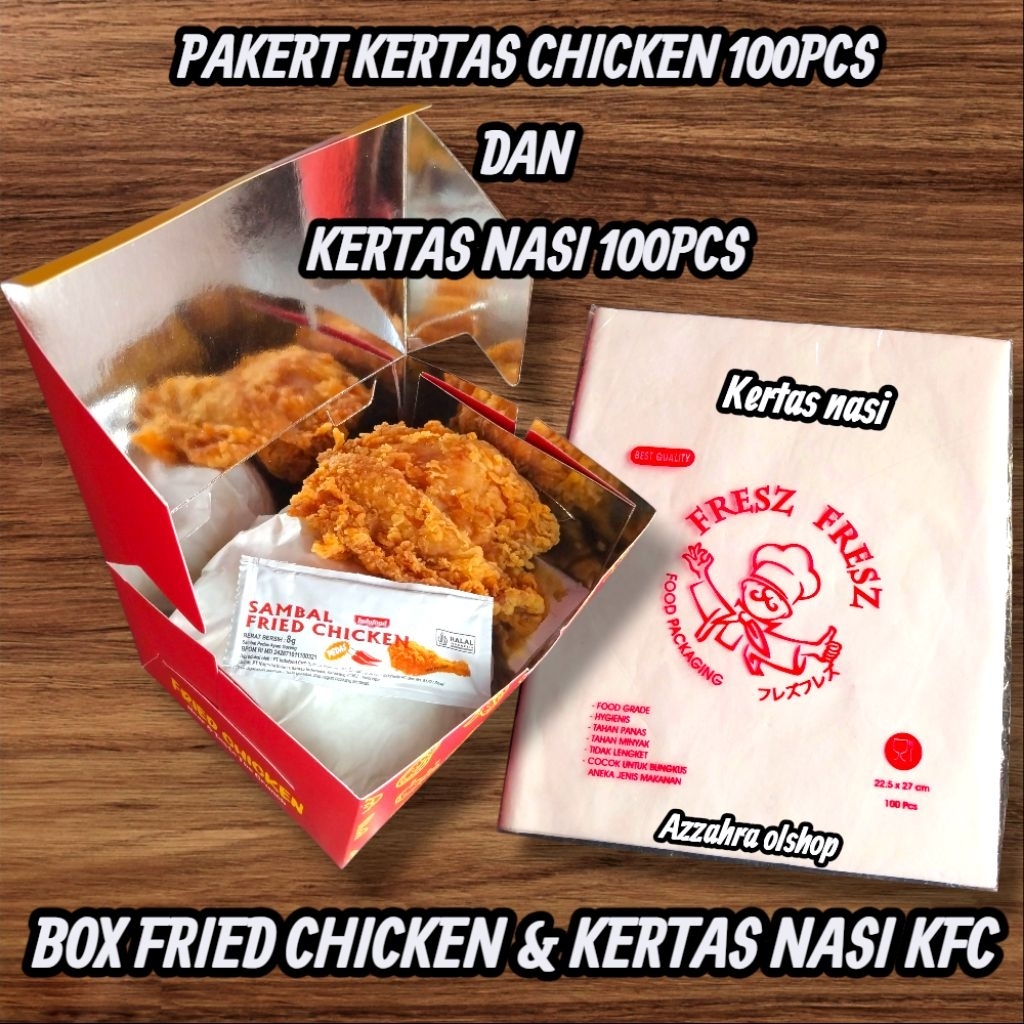

BOX FRIED CHICKEN IVORY LAMINASI VOIL QUALYTY