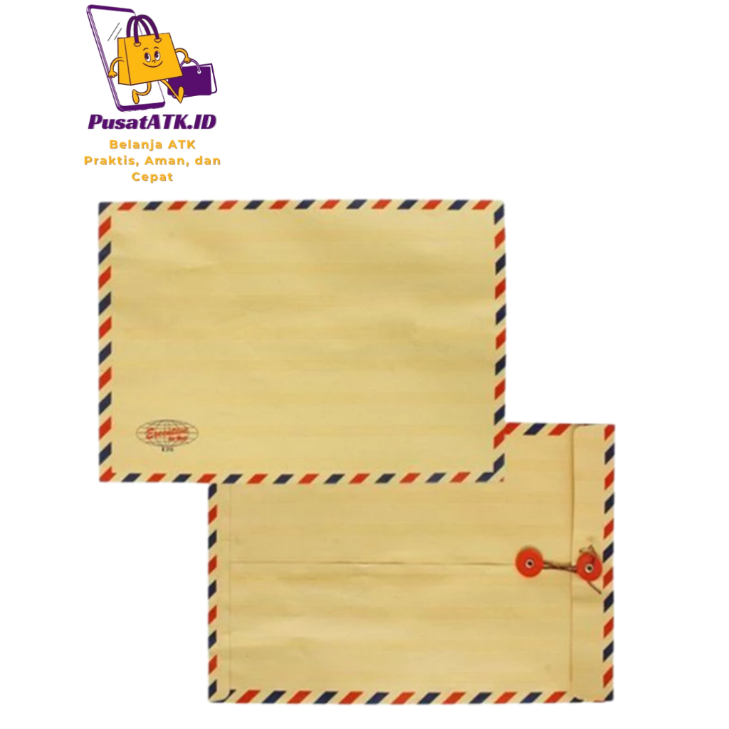 

EXECUTIVE Amplop Coklat Tali Airmail 310 Ukuran Folio Isi 50 Pcs