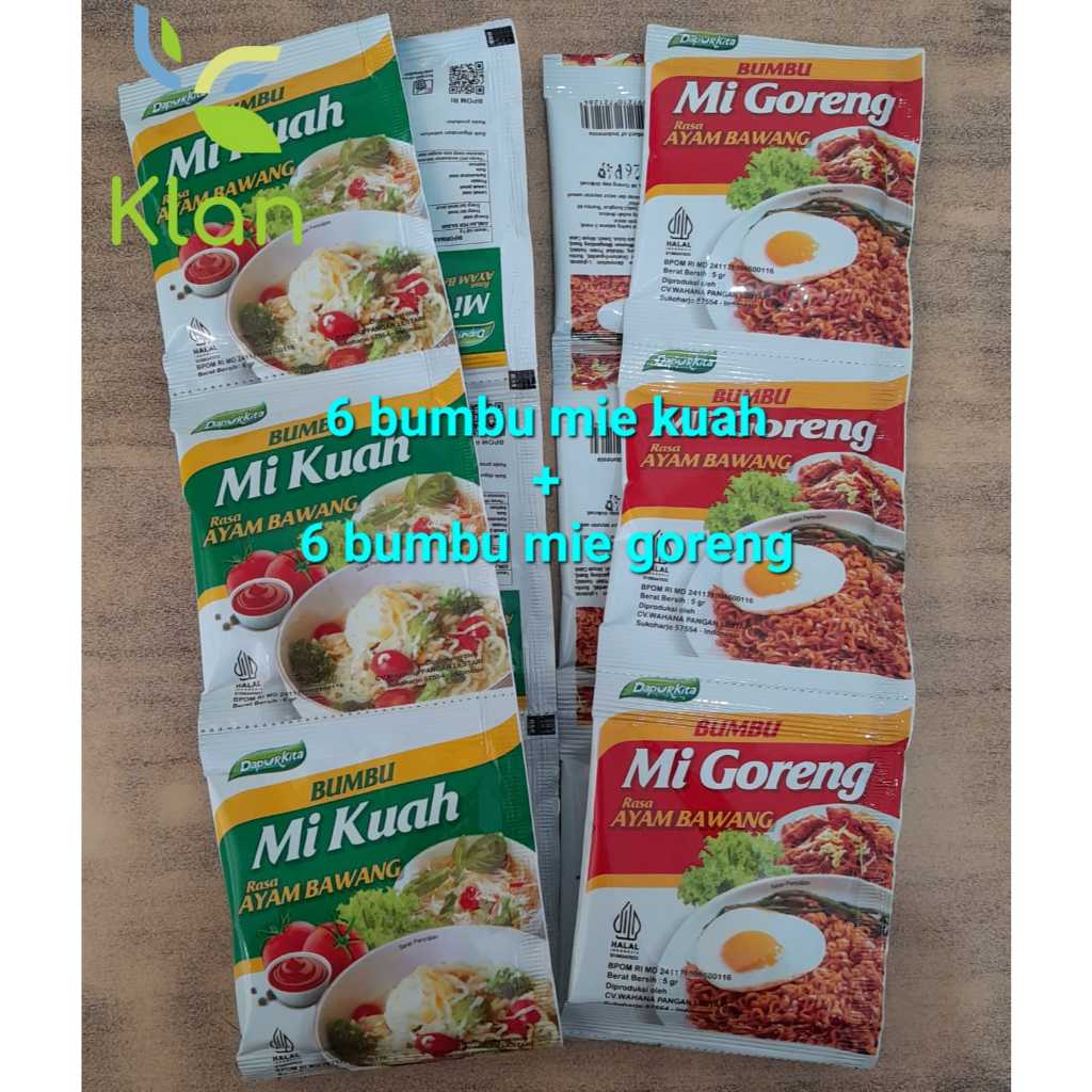 

DAPUR KITA BUMBU MIE GORENG 5GR/ BUMBU MIE GORENG 5GR/ BUMBU INSTAN MIE