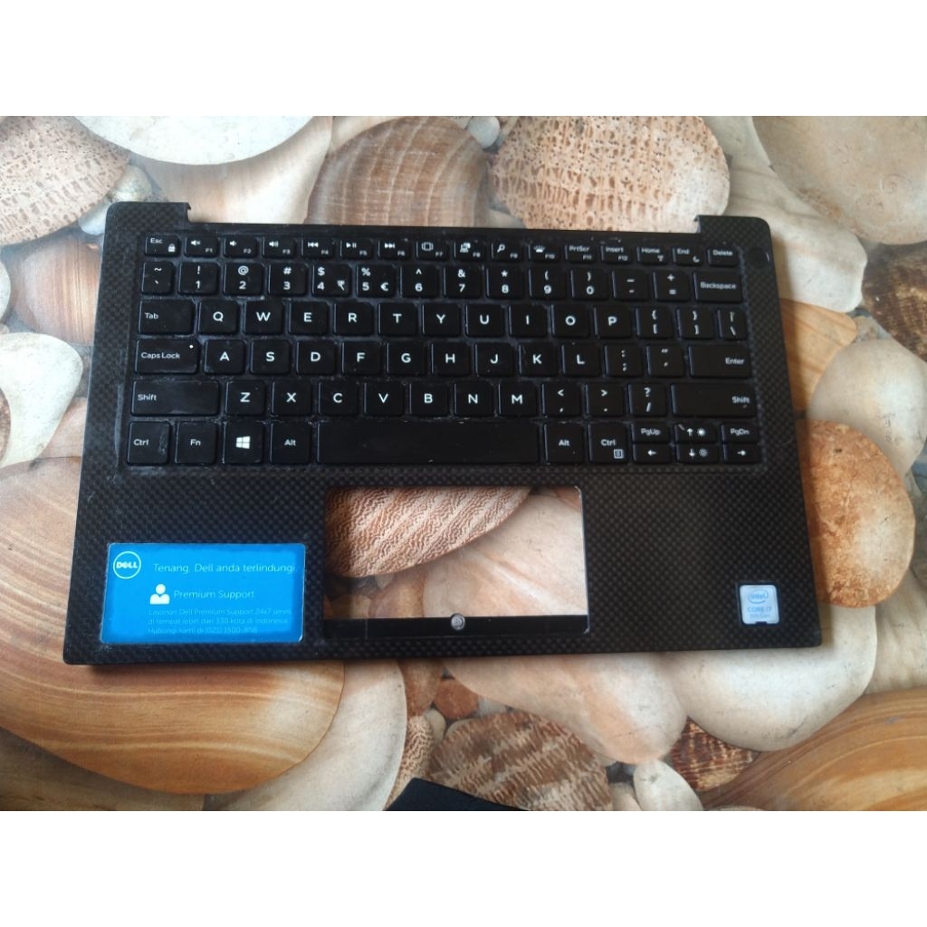 Keyboard + casing keyboard Dell XPS 13 9370 ( 9380 ) keyboard normal sudah tes pakai alat tes. Origi