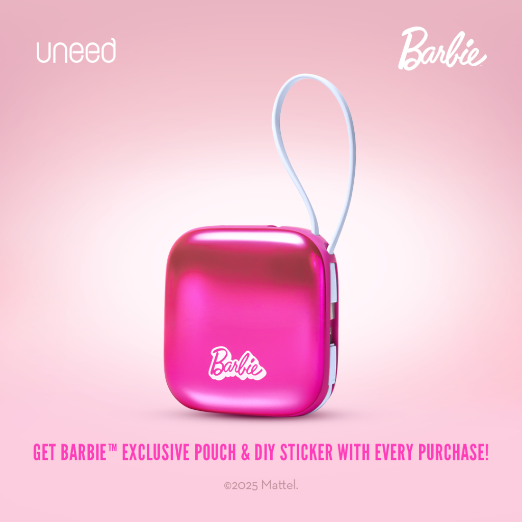Uneed with Barbie Limited Edition Powerbank 10000 mAh Fast Charging 22.5W with LCD Display - UPB922