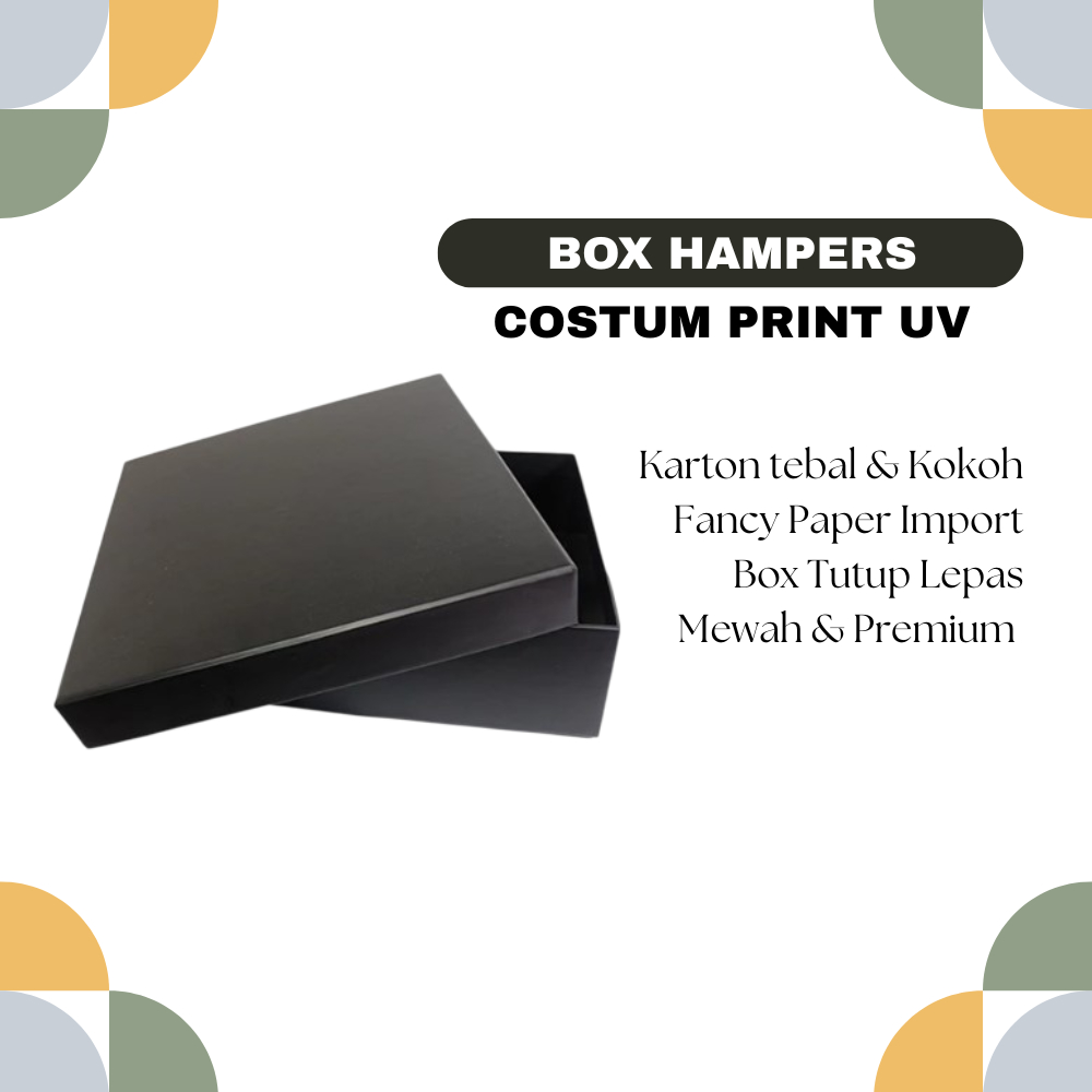 

Box Hampers Hitam 25x25x10CM – Kotak Kado Elegan / Gift Box Premium