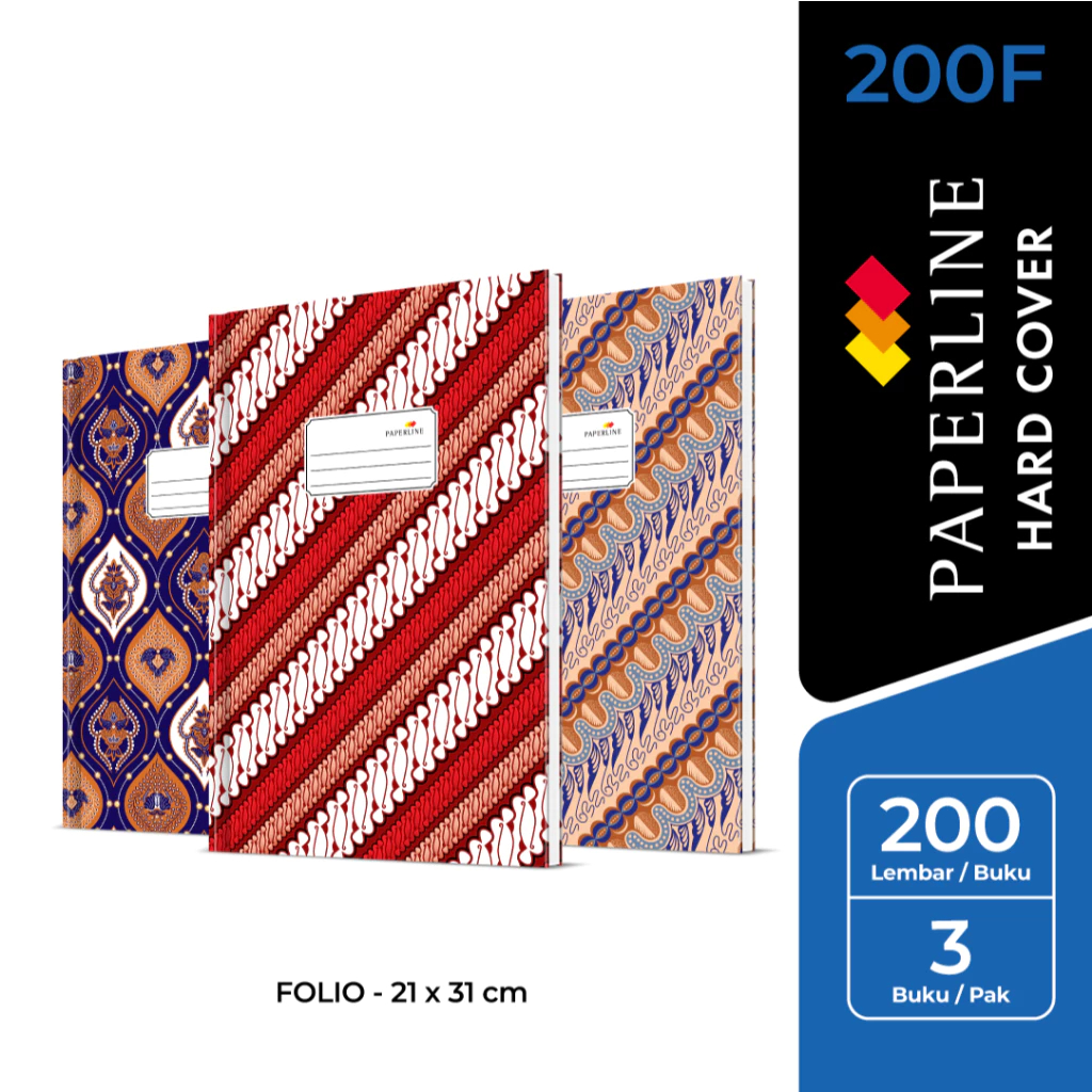

Buku Hard Cover Paperline Folio - 200 Lembar
