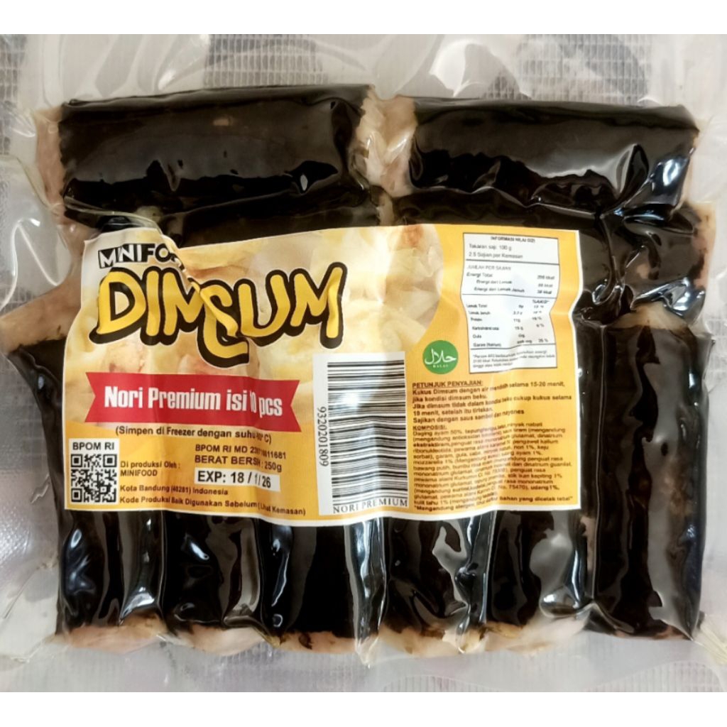 

Mini Food Dimsum varian nori premium