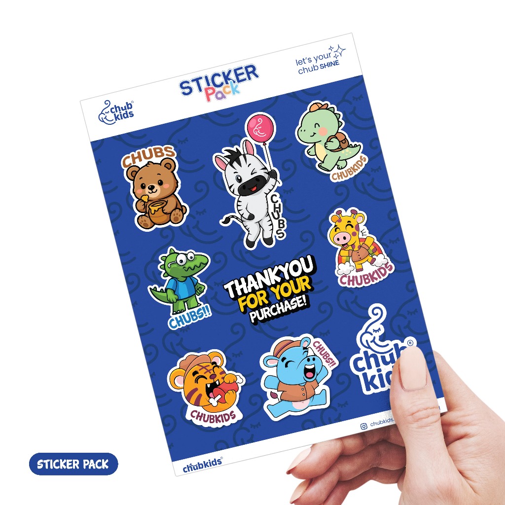 

CHUBKIDS | Sticker Pack Special Edition Ukuran A6 - Kiss Cut