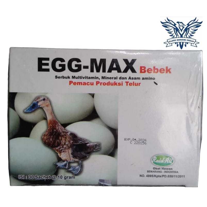 Egg max 10gr Bebek Vitamin bebek petelur Pemacu Perangsang Produksi Telur Bebek Raid-All