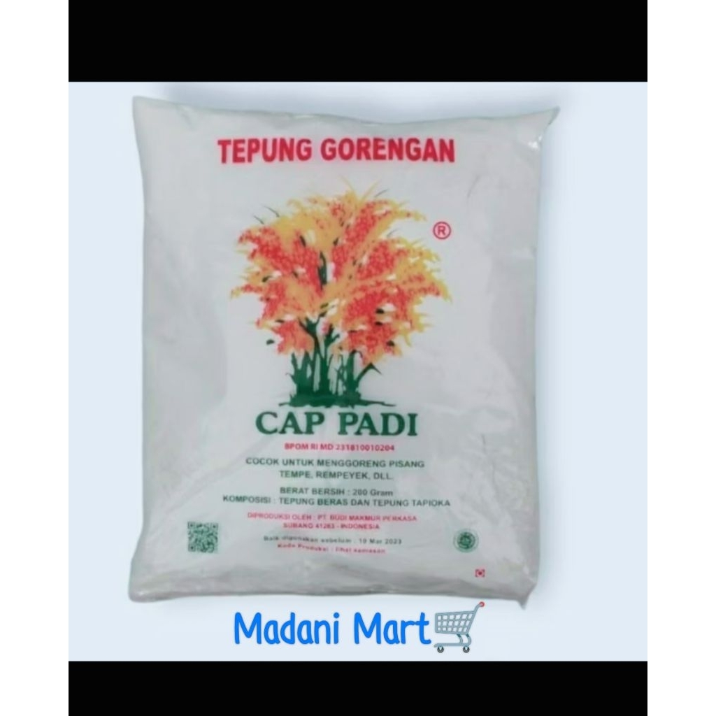 

Tepung beras Padi 200gr satuan / paket ekonomis