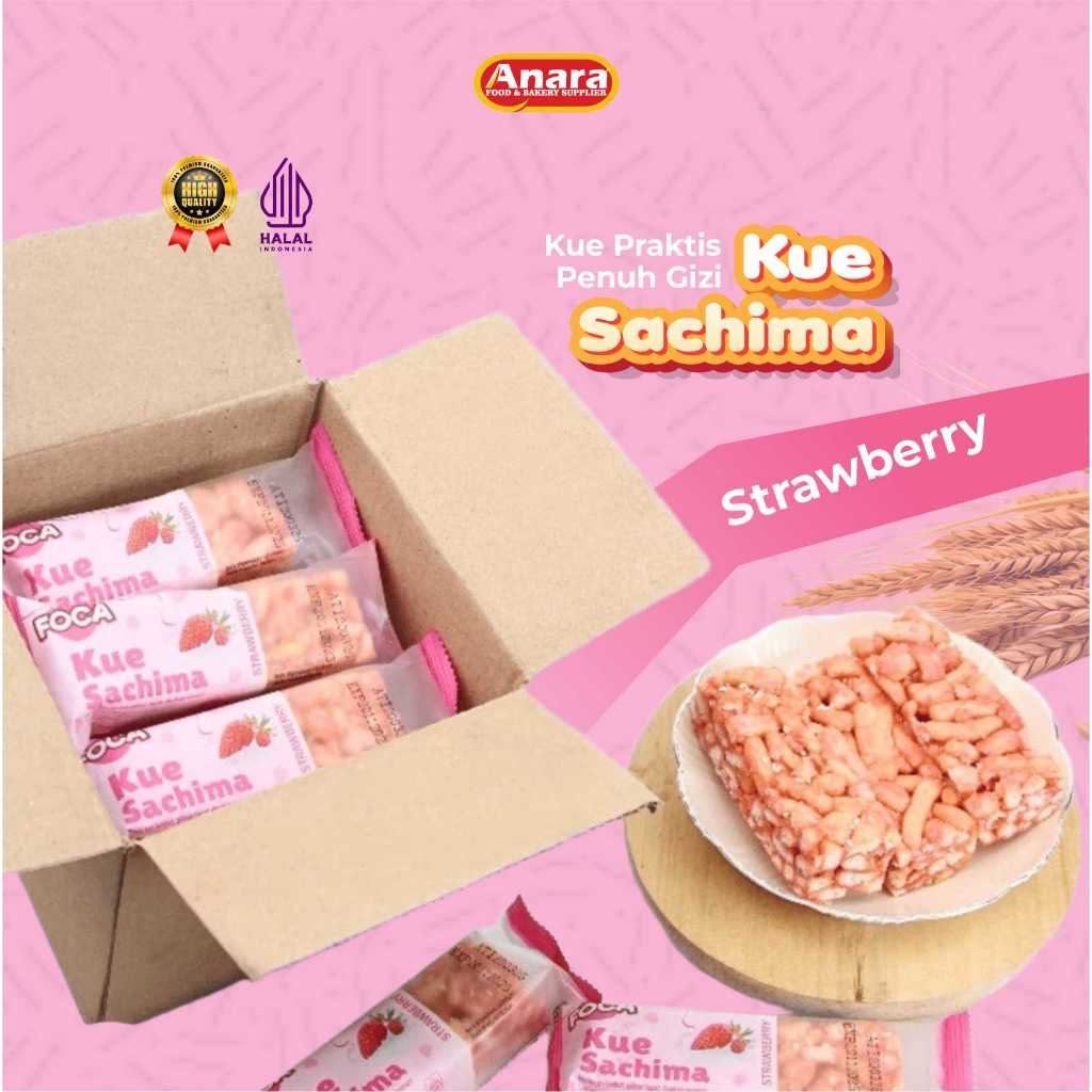 

Foca kue Sachima Strawberry | Snack Camilan Yang enak dan lezat