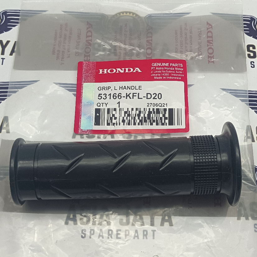 Karet Stang Hand Grip Kanan Kiri 53166-KFL-D20 dan 53140-KPH-970 - Supra X 125, Revo, Kharism,a CBR 